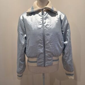 Vintage Satin Down Feather Jacket